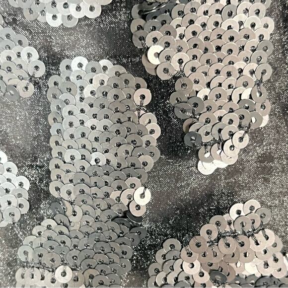 Ann Taylor black sequin straight pencil skirt size 8 B62 - Picture 2 of 5